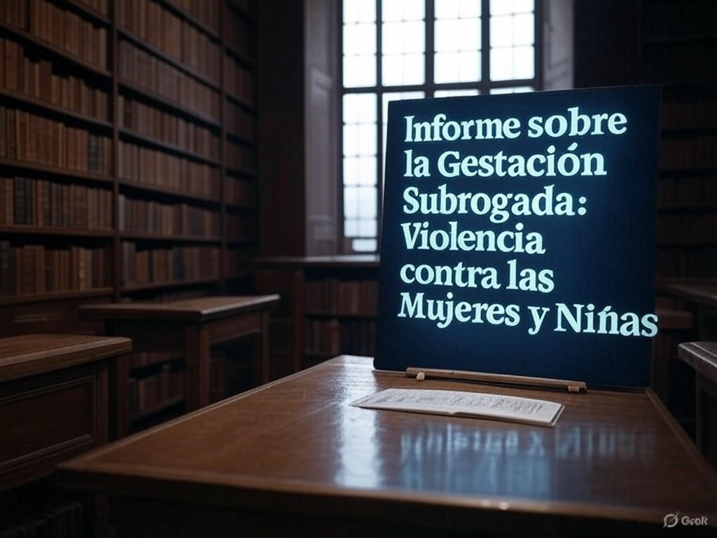 Informe Exhaustivo sobre la Gestación Subrogada: Análisis desde una Perspectiva Feminista Abolicionista, de Derechos Humanos y Jurídica