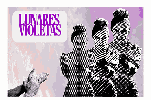 lunares violetas